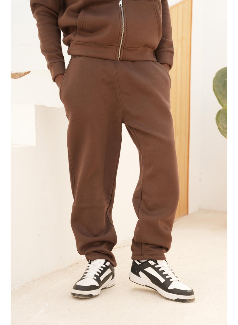 AMICI Heavyweight Brown sweatpants ` - Image 3